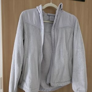 Free Country Plush Teddy Jacket in Light Gray